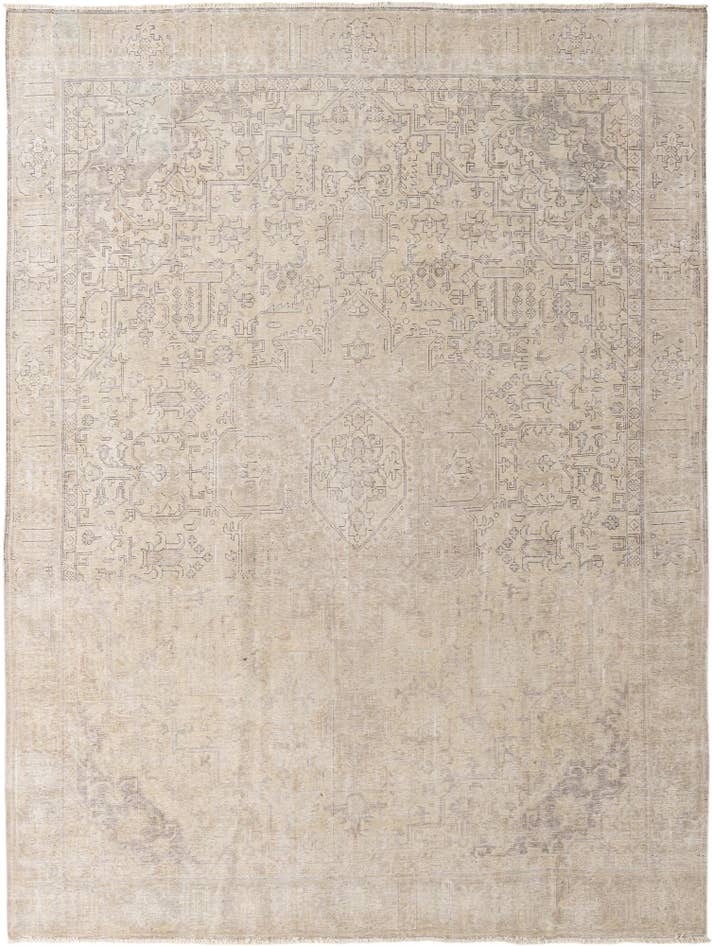 Detail image of 9' 4 x 12' 5 Hand Knotted Ultra Vintage Persian Wool Rug