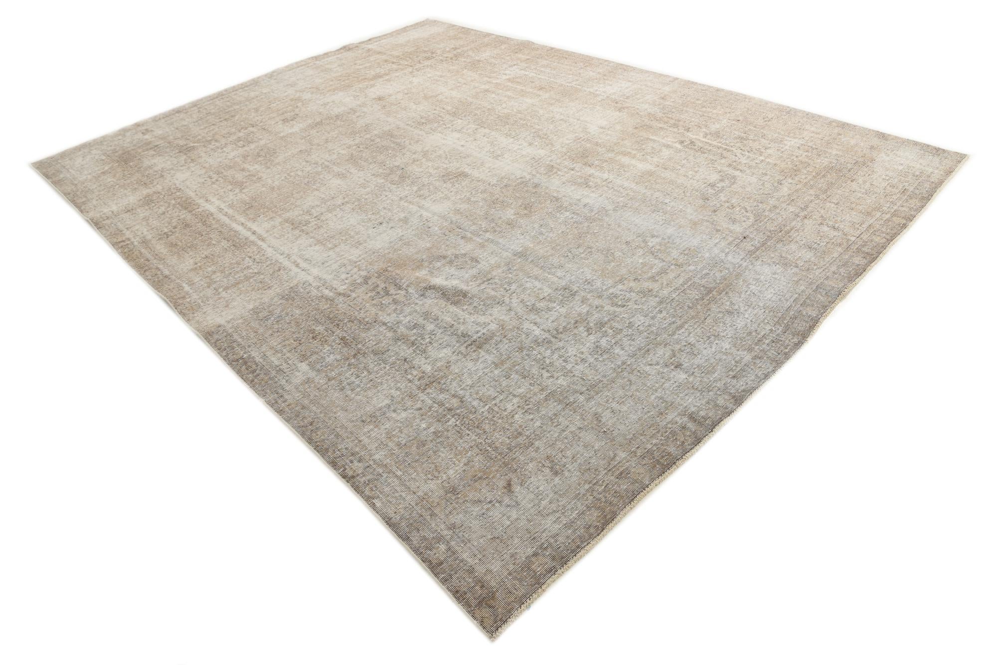 9' 8 x 12' 2 Hand Knotted Ultra Vintage Persian Wool Rug
