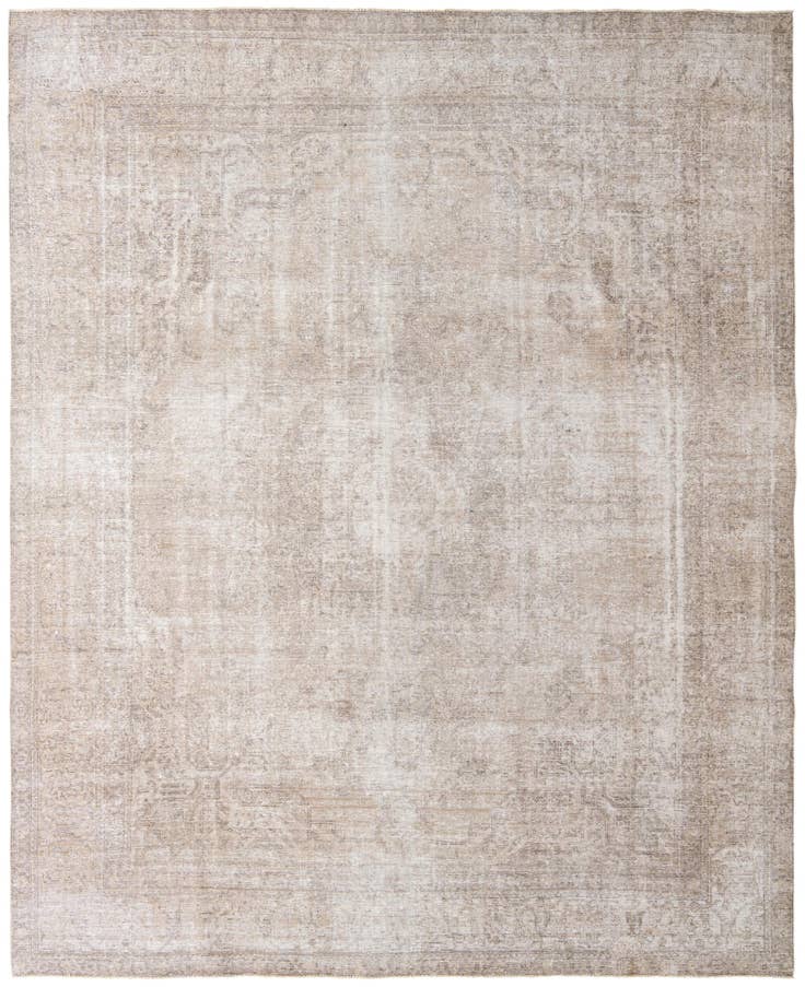 Detail image of 9' 8 x 12' 2 Hand Knotted Ultra Vintage Persian Wool Rug