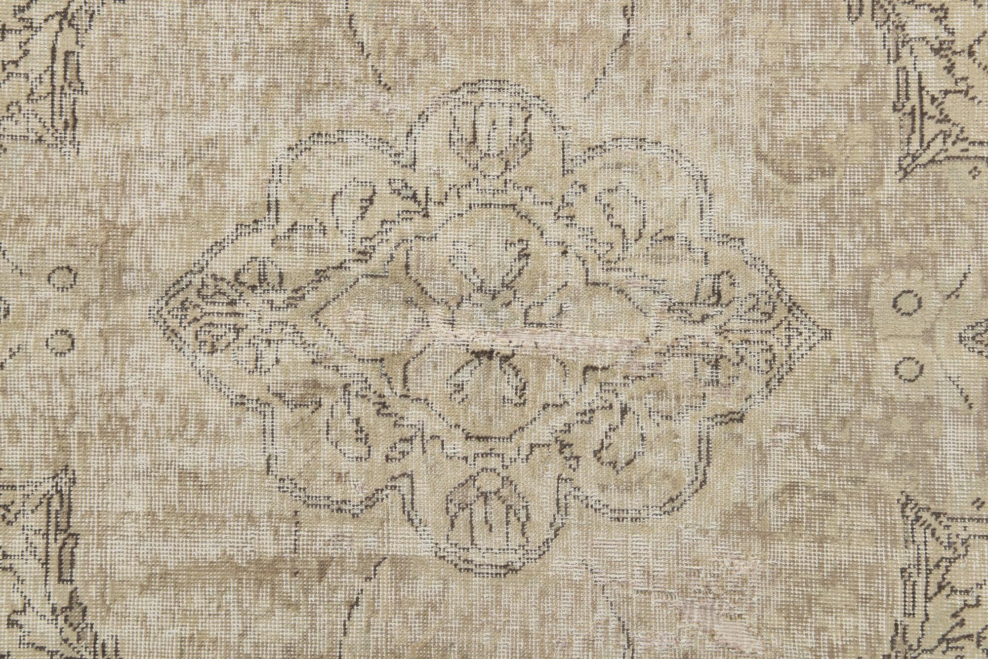 6' 5 x 9' 6 Hand Knotted Ultra Vintage Persian Wool Rug