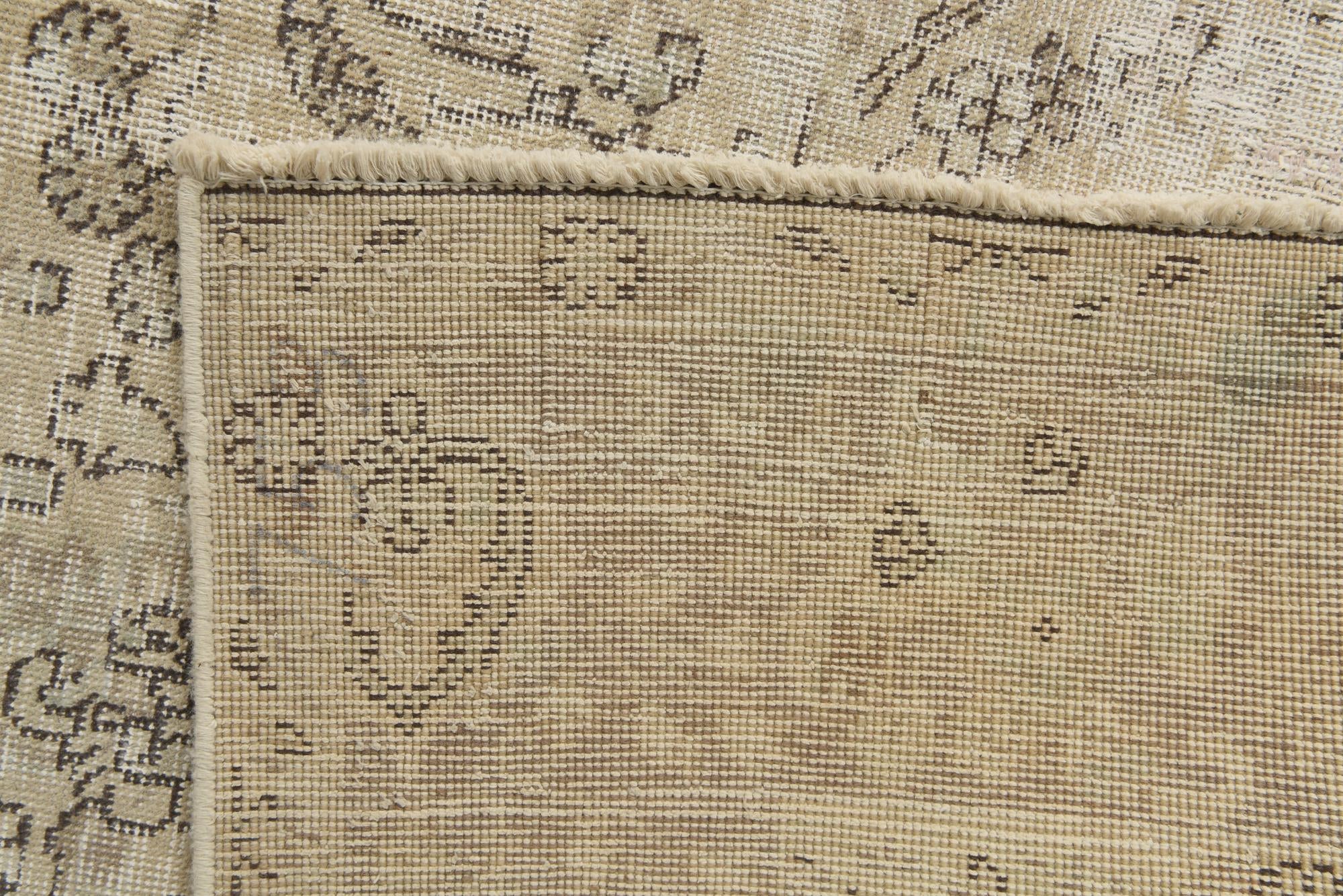 6' 5 x 9' 6 Hand Knotted Ultra Vintage Persian Wool Rug