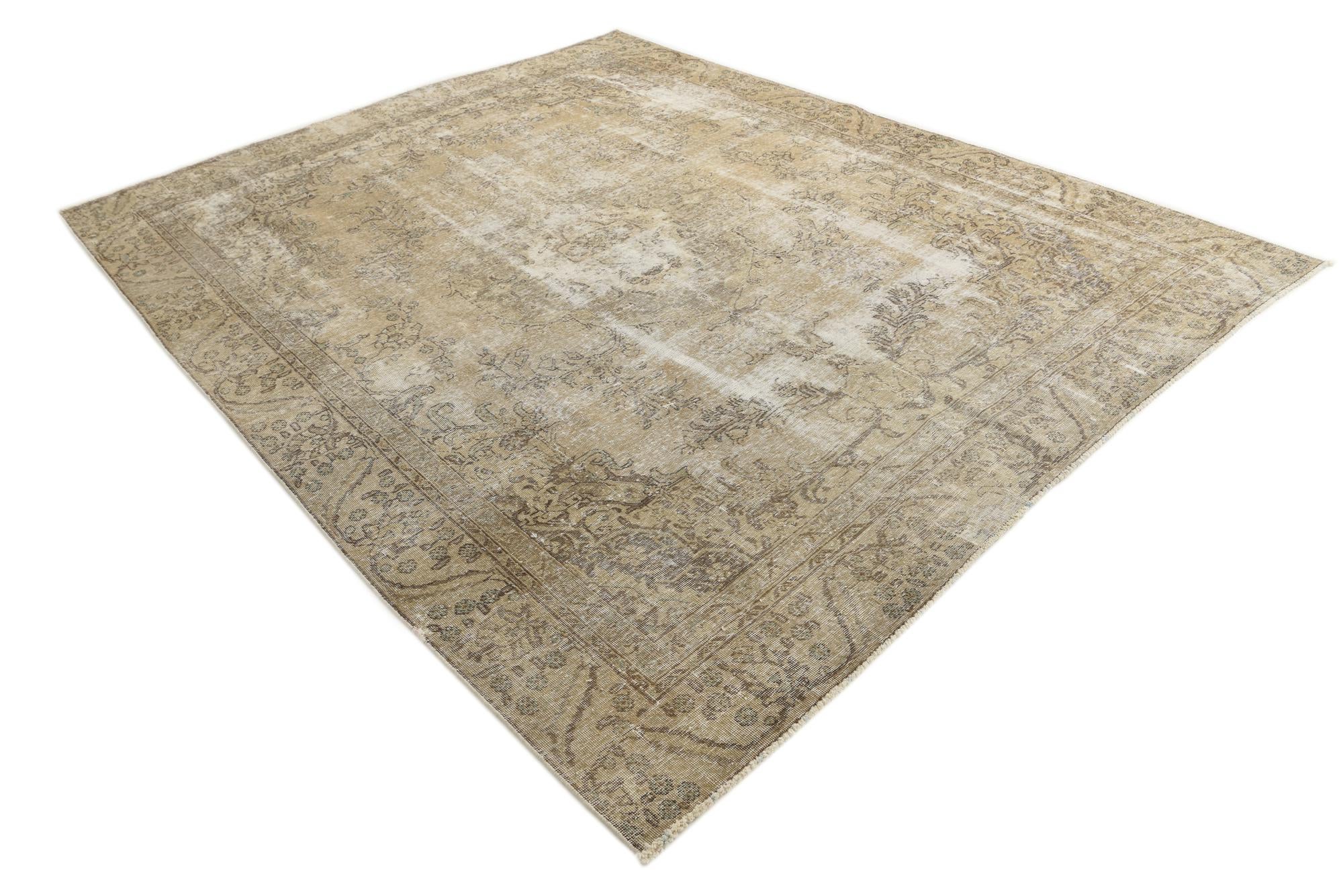 7' 7 x 10' 1 Hand Knotted Ultra Vintage Persian Wool Rug