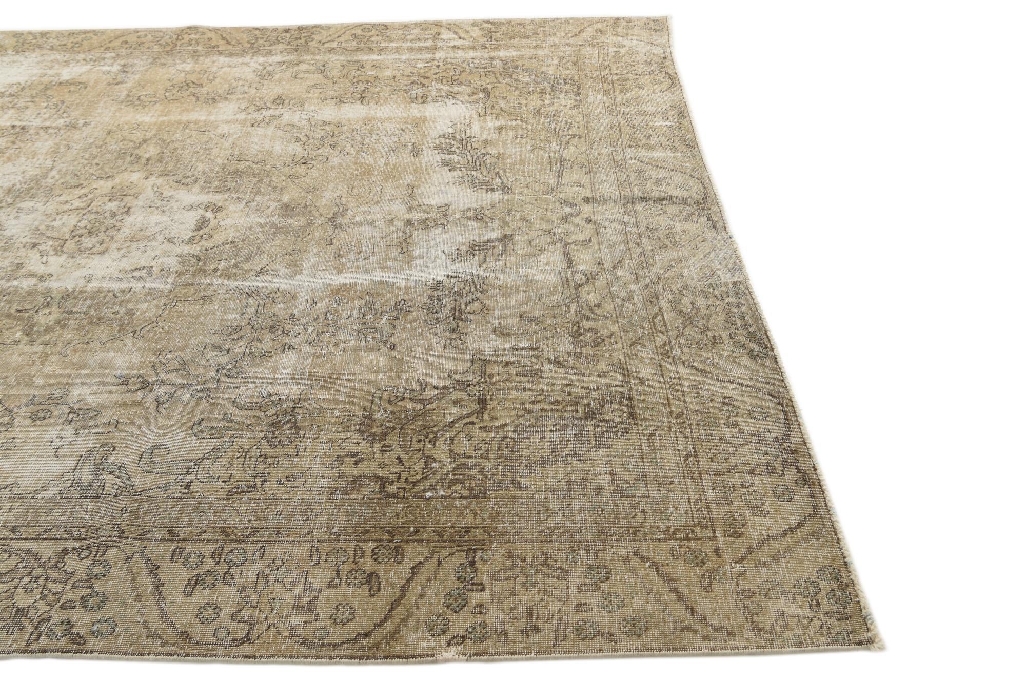 7' 7 x 10' 1 Hand Knotted Ultra Vintage Persian Wool Rug