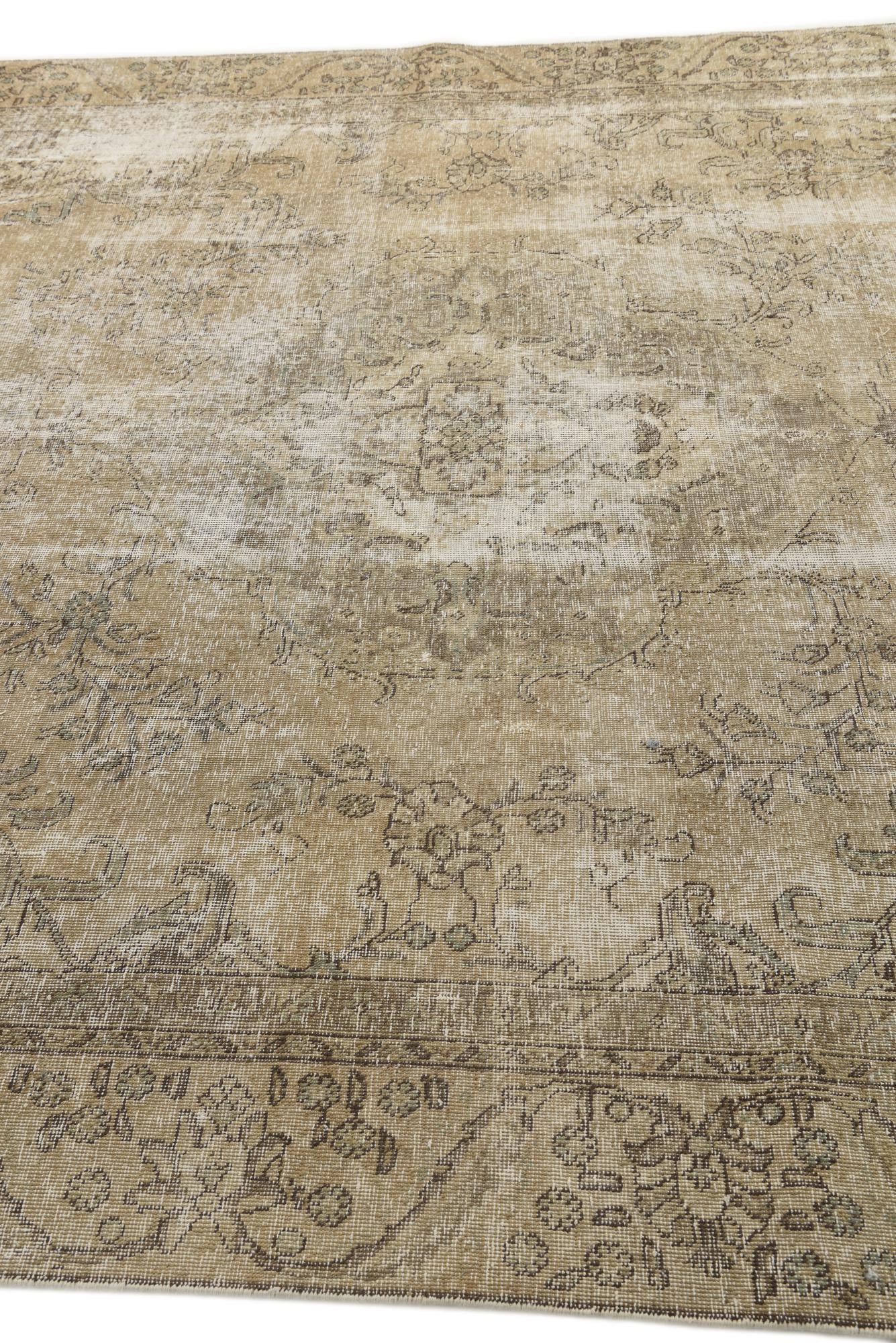 7' 7 x 10' 1 Hand Knotted Ultra Vintage Persian Wool Rug