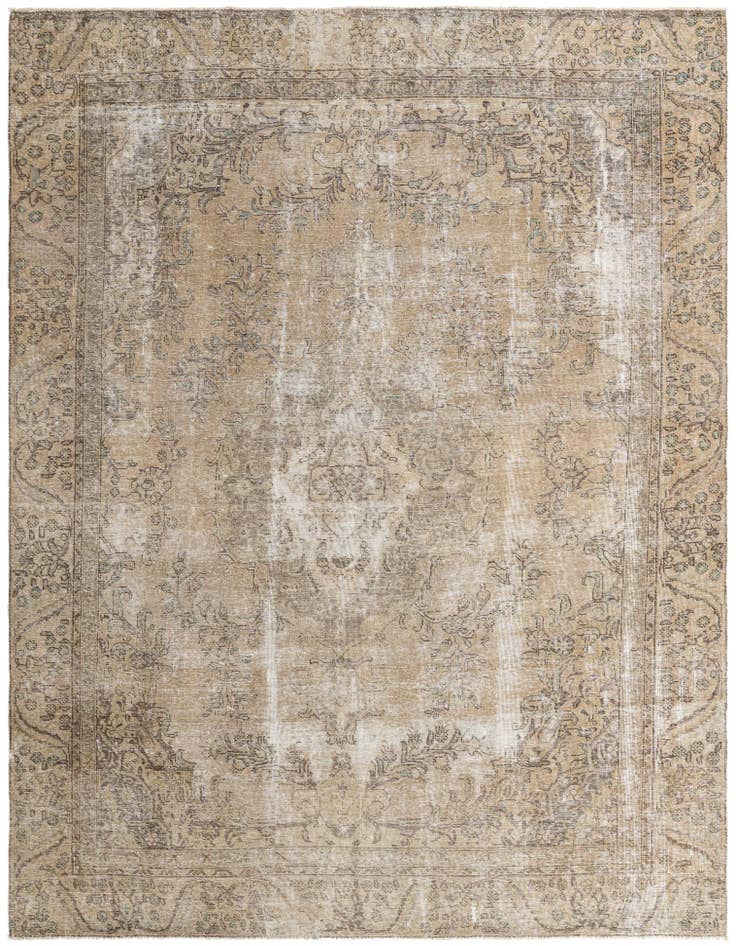 Detail image of 7' 7 x 10' 1 Hand Knotted Ultra Vintage Persian Wool Rug