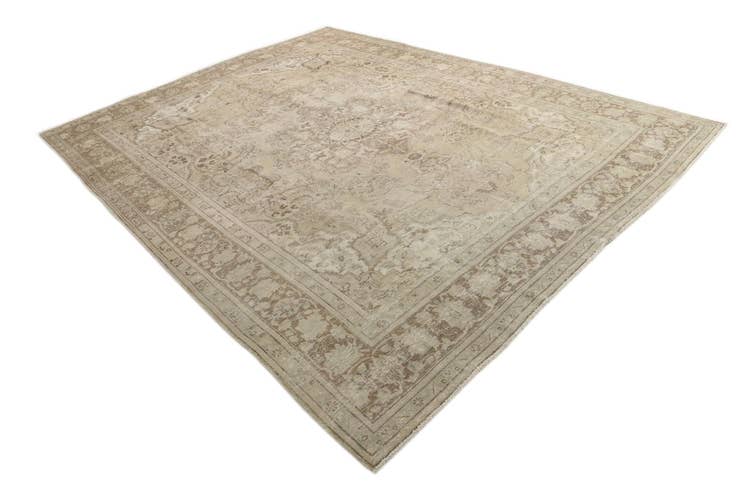 Detail image of 9' 8 x 12' 9 Hand Knotted Ultra Vintage Persian Wool Rug