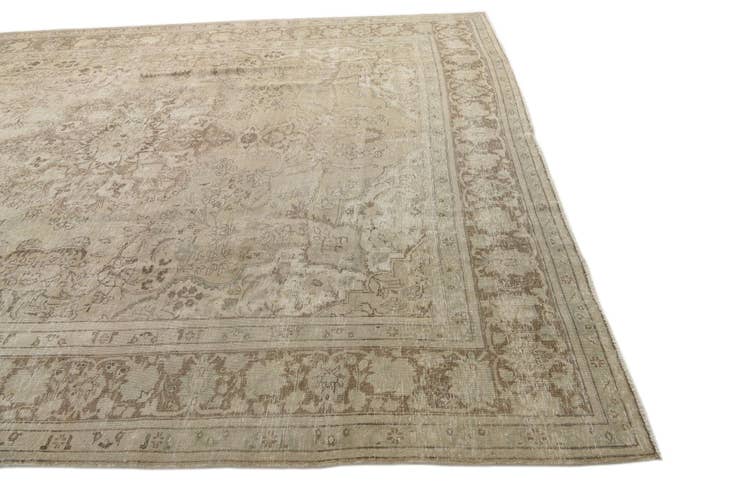 Detail image of 9' 8 x 12' 9 Hand Knotted Ultra Vintage Persian Wool Rug