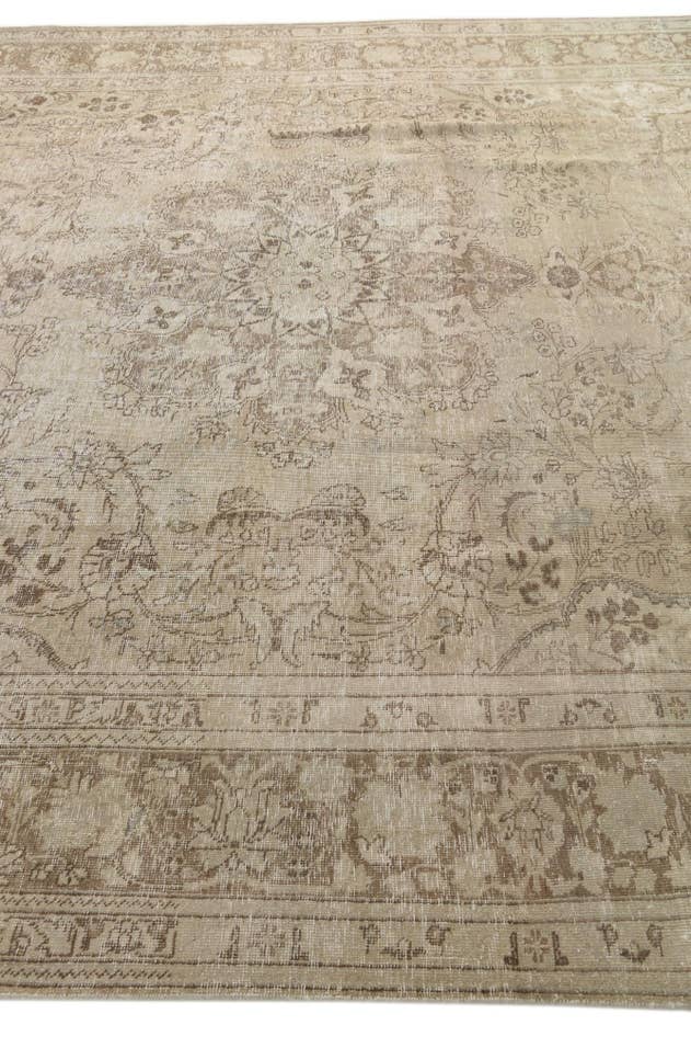 Detail image of 9' 8 x 12' 9 Hand Knotted Ultra Vintage Persian Wool Rug