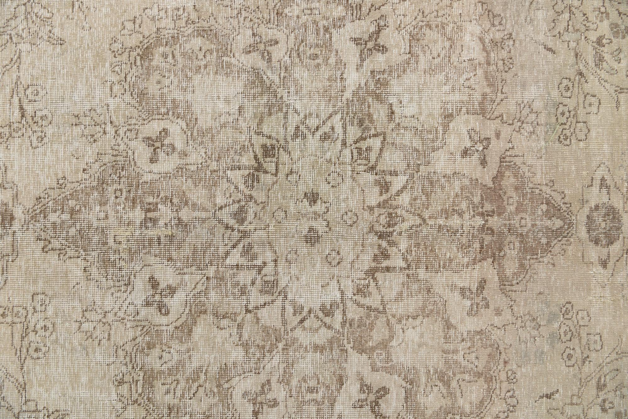 9' 8 x 12' 9 Hand Knotted Ultra Vintage Persian Wool Rug