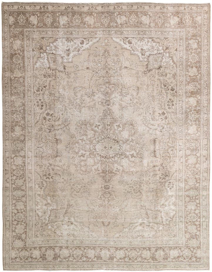  9' 8 x 12' 9  Hand Knotted Ultra Vintage Persian W...