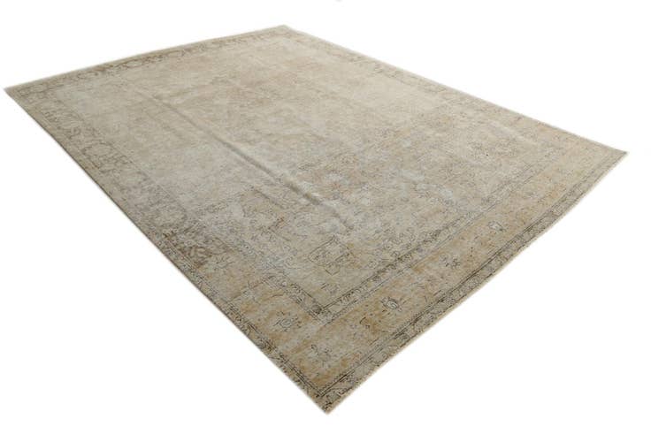 Detail image of 9' 5 x 12' 5 Hand Knotted Ultra Vintage Persian Wool Rug
