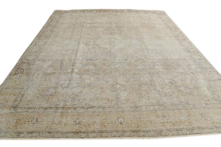 Detail image of 9' 5 x 12' 5 Hand Knotted Ultra Vintage Persian Wool Rug