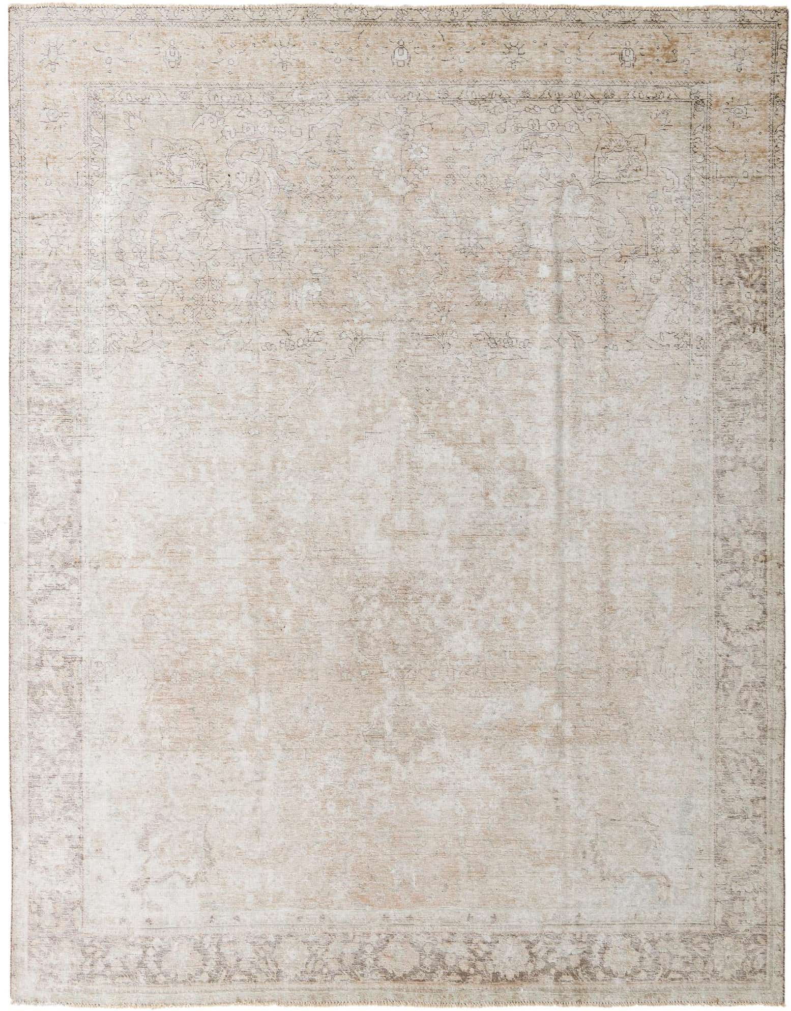 9' 5 x 12' 5 Hand Knotted Ultra Vintage Persian Wool Rug