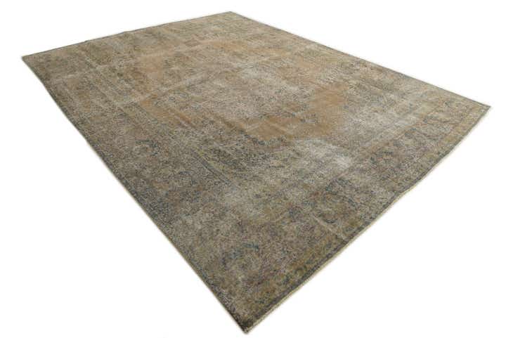 9' 10 x 12' 8 Hand Knotted Ultra Vintage Persian Wool Rug