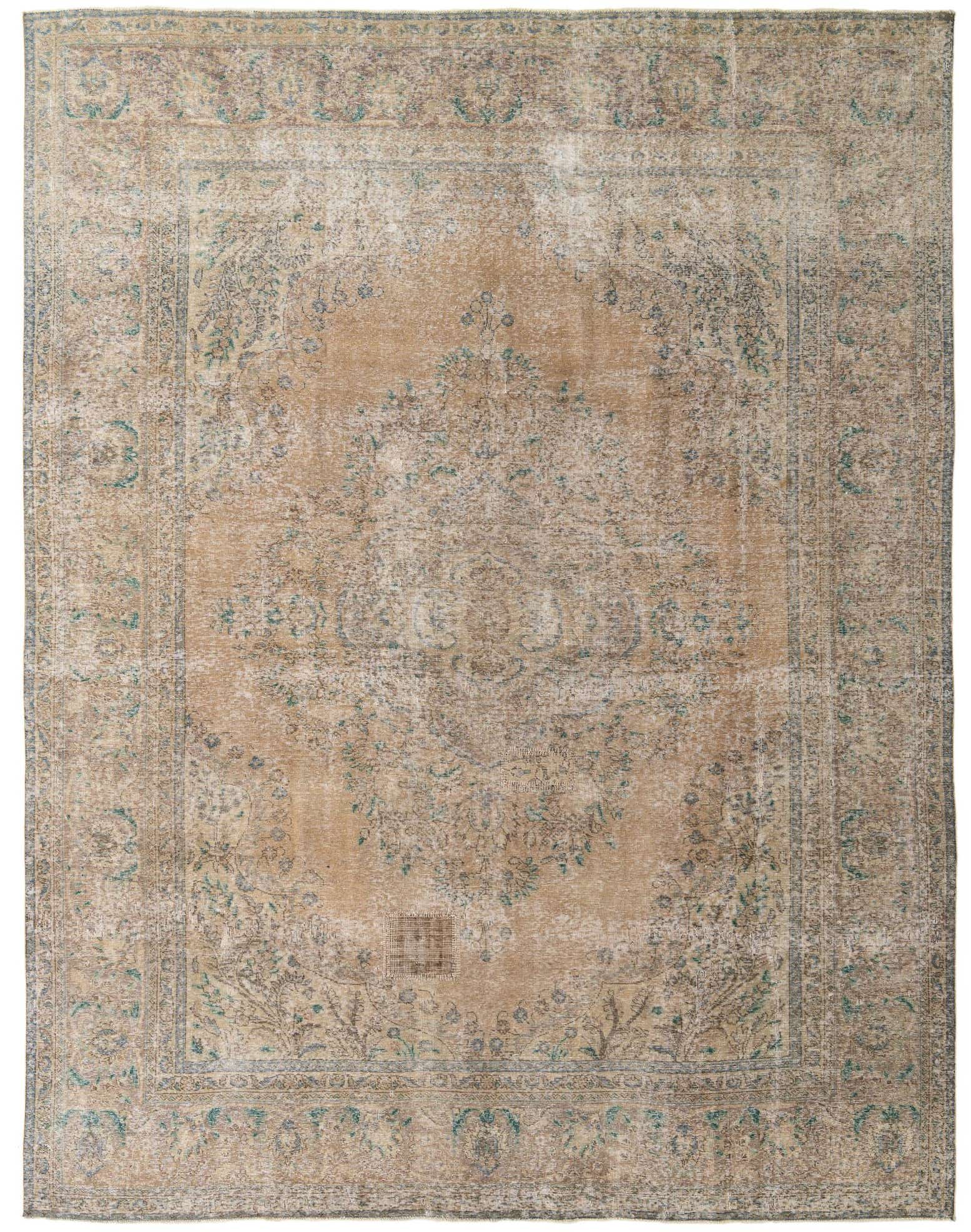 9' 10 x 12' 8 Hand Knotted Ultra Vintage Persian Wool Rug