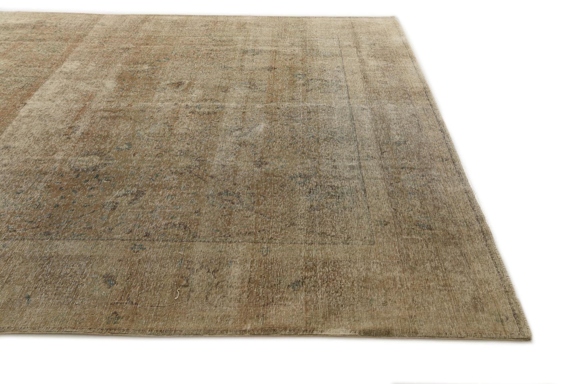 9' 9 x 11' 3 Hand Knotted Ultra Vintage Persian Wool Rug