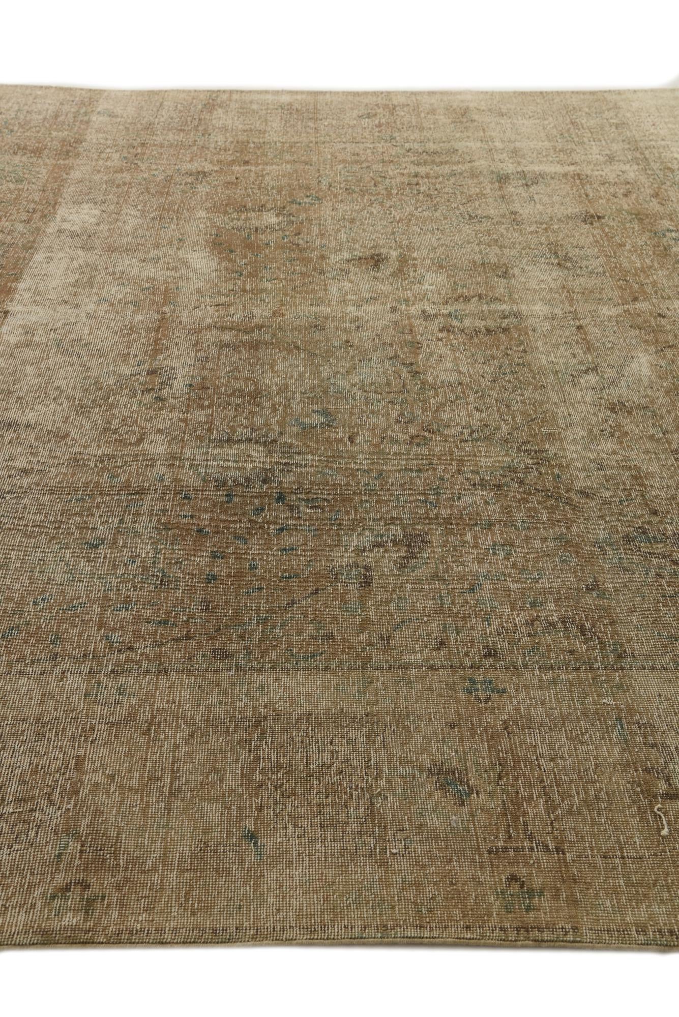 9' 9 x 11' 3 Hand Knotted Ultra Vintage Persian Wool Rug