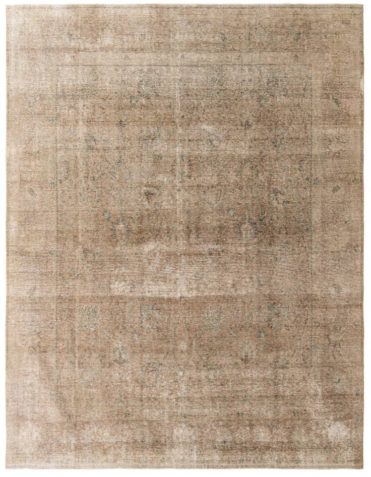 Detail image of 9' 9 x 11' 3 Hand Knotted Ultra Vintage Persian Wool Rug