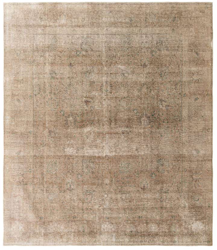 9' 9 x 11' 3 Hand Knotted Ultra Vintage Persian Wool Rug