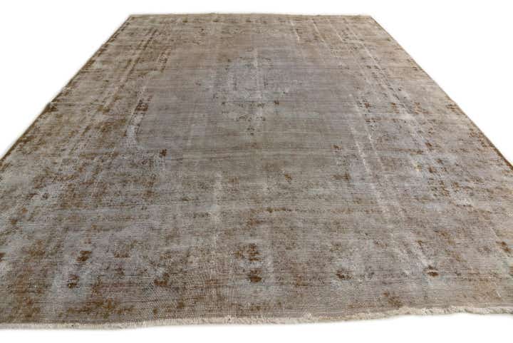 10' 7 x 13' 8 Hand Knotted Ultra Vintage Persian Wool Rug