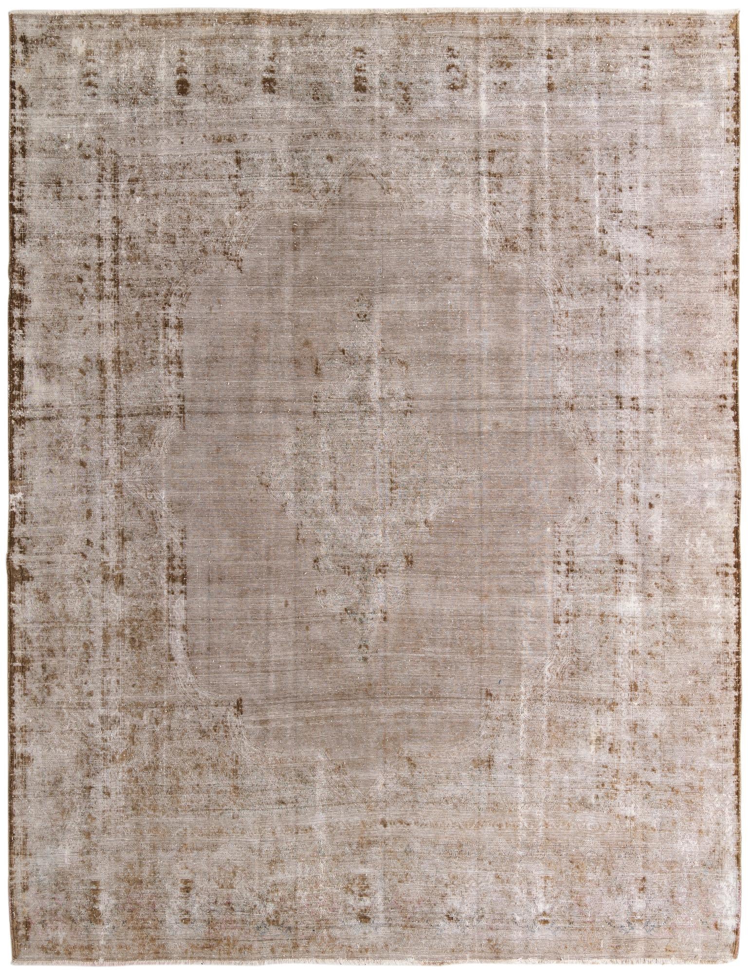 10' 7 x 13' 8 Hand Knotted Ultra Vintage Persian Wool Rug