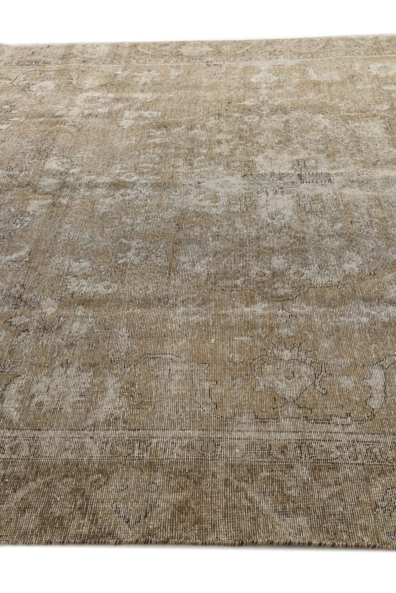 8' 9 x 12' 4 Hand Knotted Ultra Vintage Persian Wool Rug