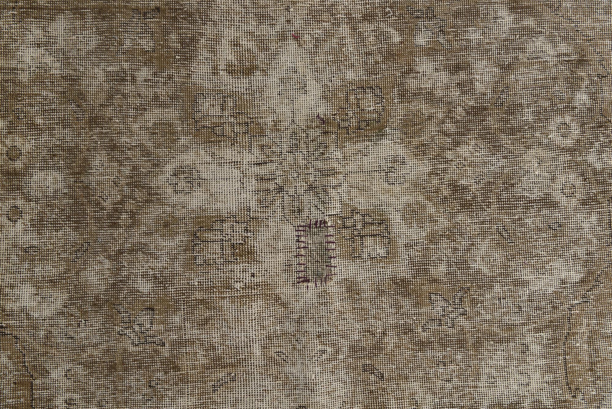 8' 9 x 12' 4 Hand Knotted Ultra Vintage Persian Wool Rug