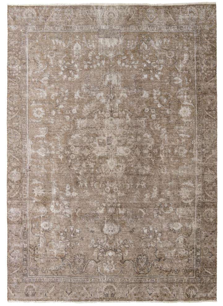 8' 9 x 12' 4 Hand Knotted Ultra Vintage Persian Wool Rug