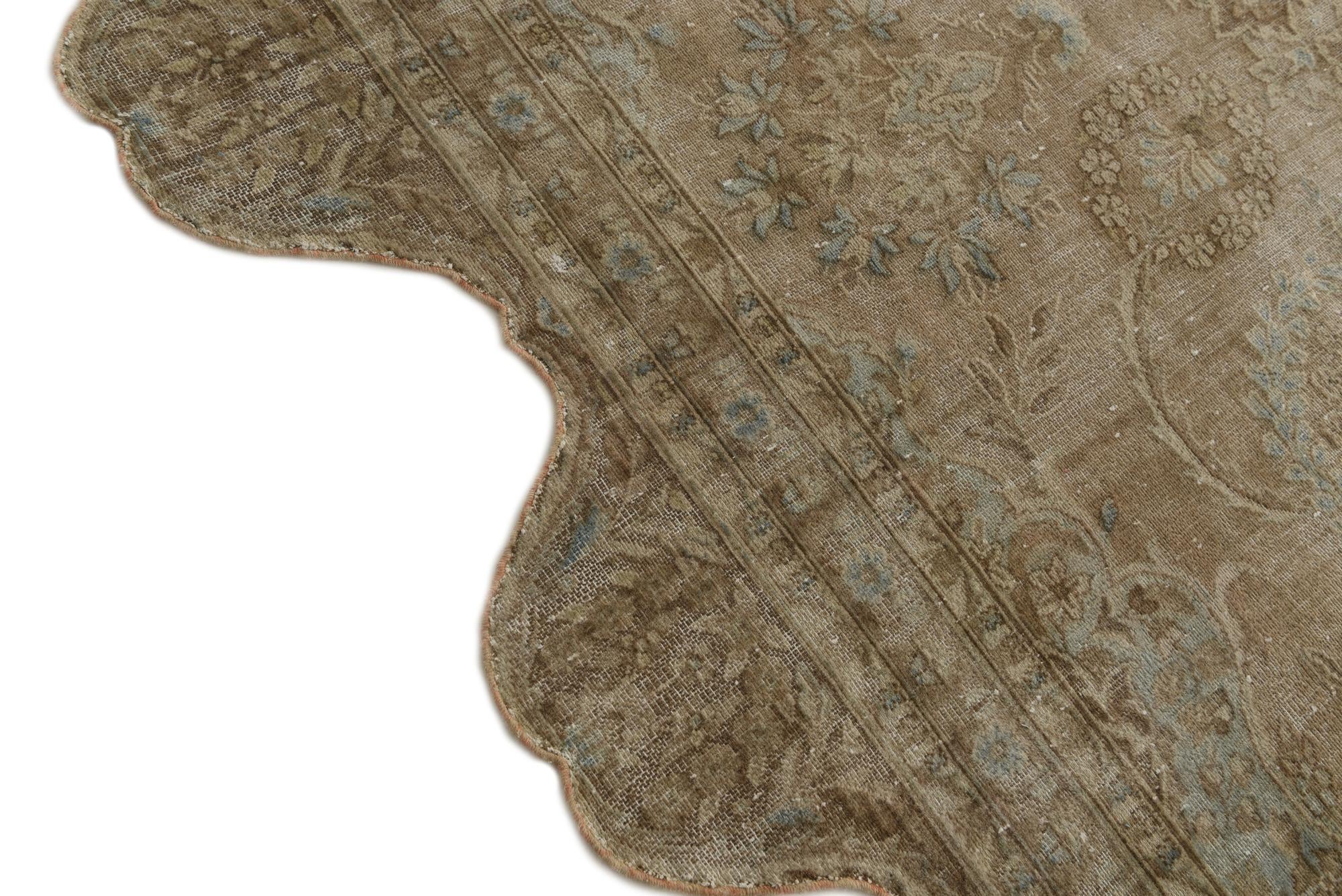 8' 5 x 11' 8 Hand Knotted Ultra Vintage Persian Wool Rug