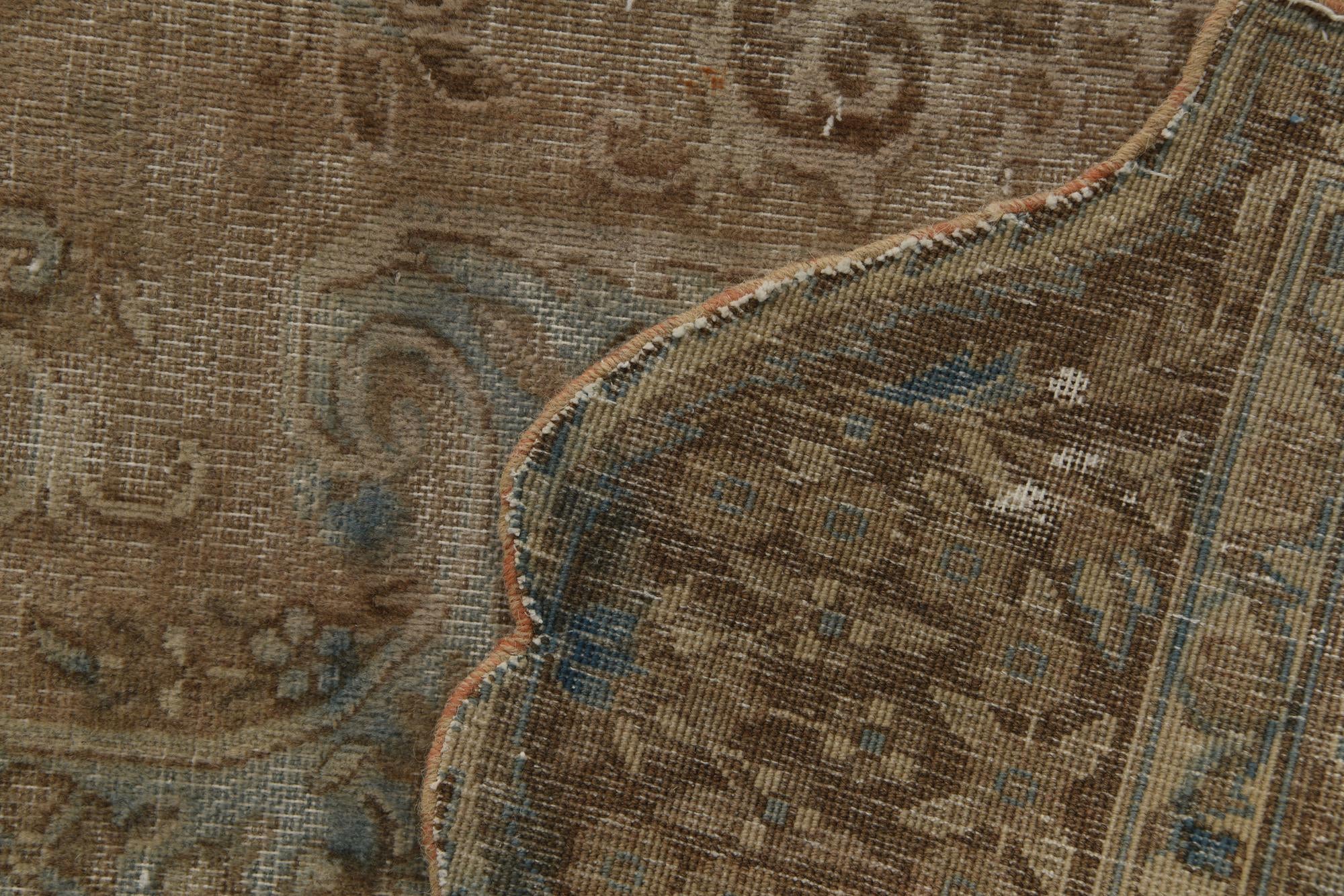 8' 5 x 11' 8 Hand Knotted Ultra Vintage Persian Wool Rug