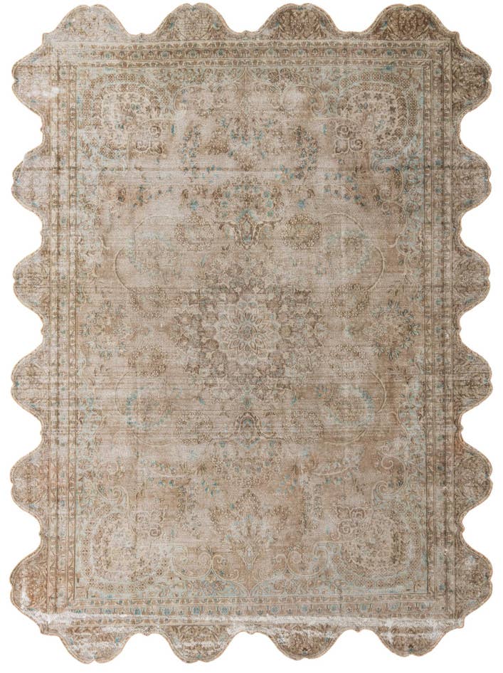 Detail image of 8' 5 x 11' 8 Hand Knotted Ultra Vintage Persian Wool Rug