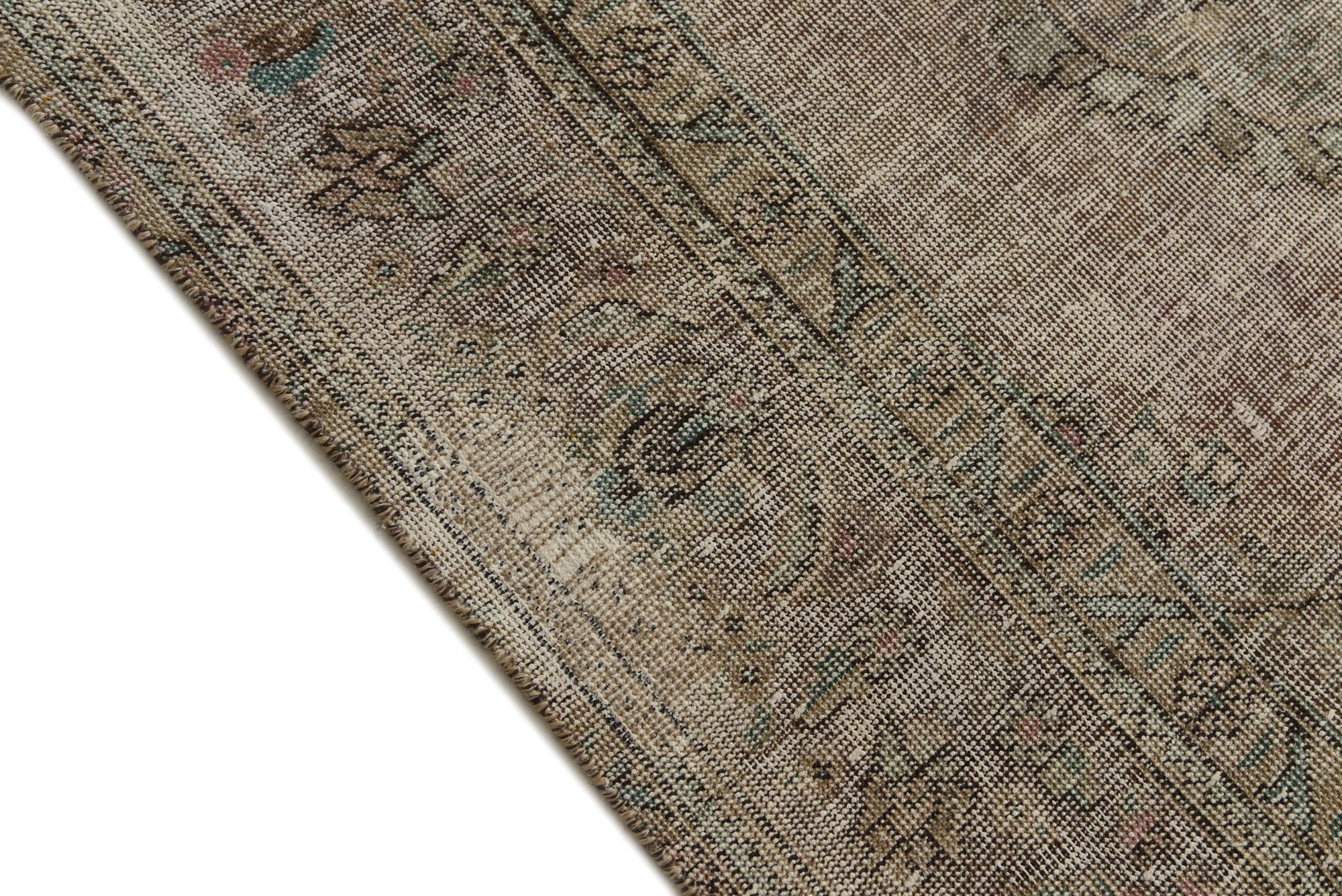6' 2 x 9' 8 Hand Knotted Ultra Vintage Persian Wool Rug