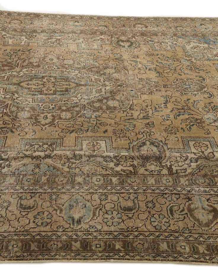Detail image of 7' 5 x 10' 6 Hand Knotted Ultra Vintage Persian Wool Rug