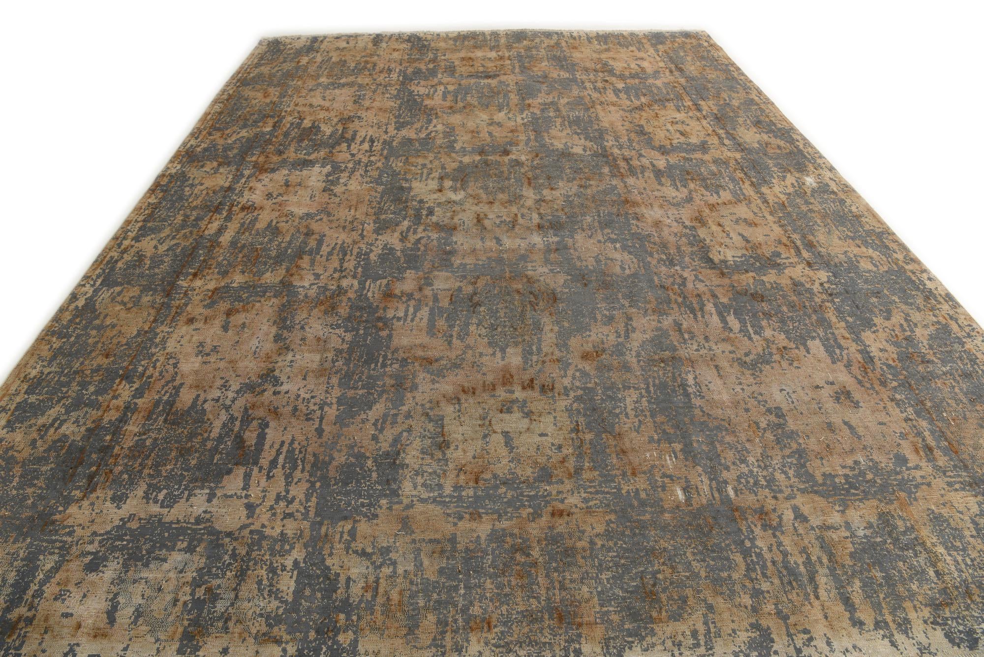 9' 3 x 13' 4 Hand Knotted Ultra Vintage Persian Wool Rug