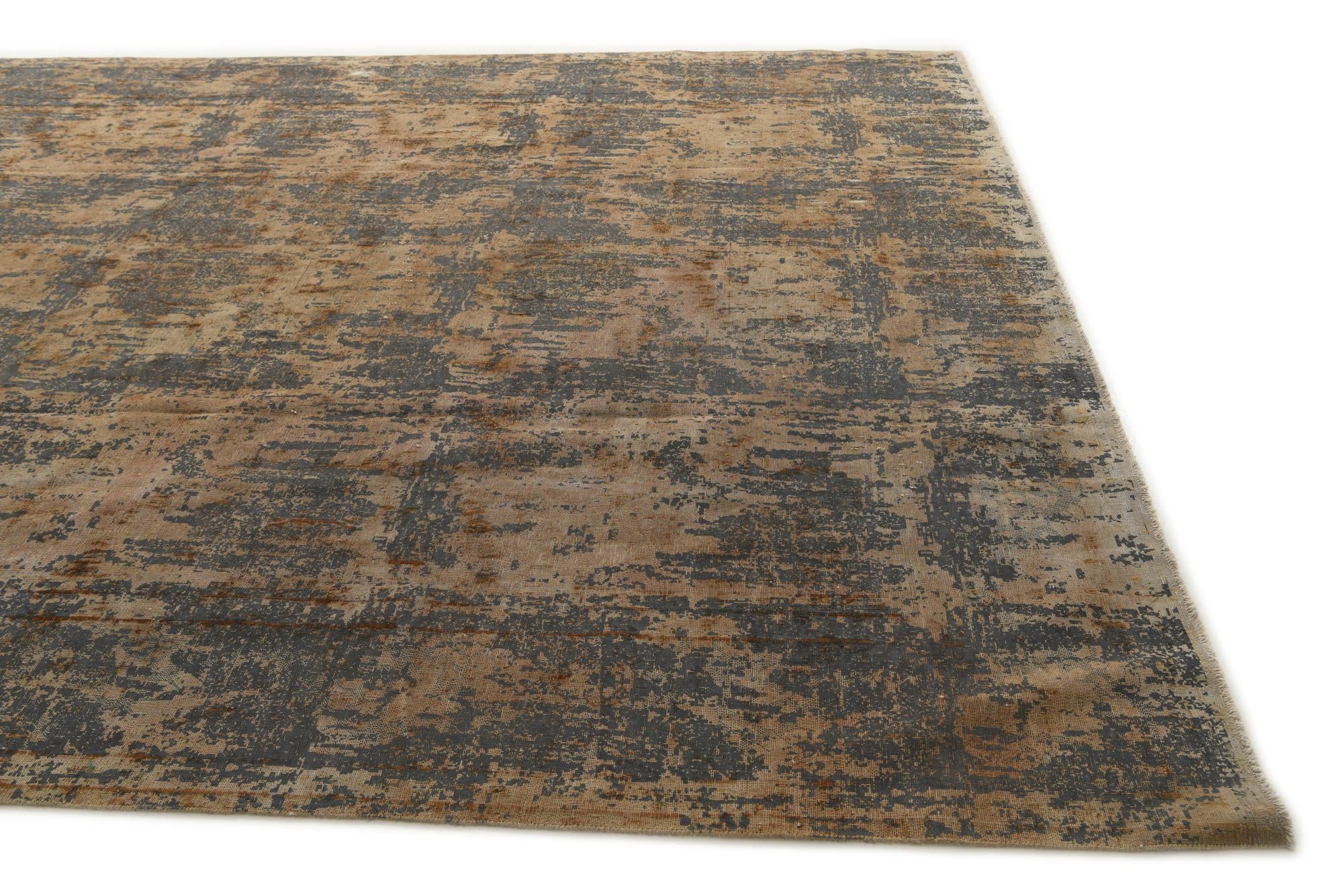 9' 3 x 13' 4 Hand Knotted Ultra Vintage Persian Wool Rug