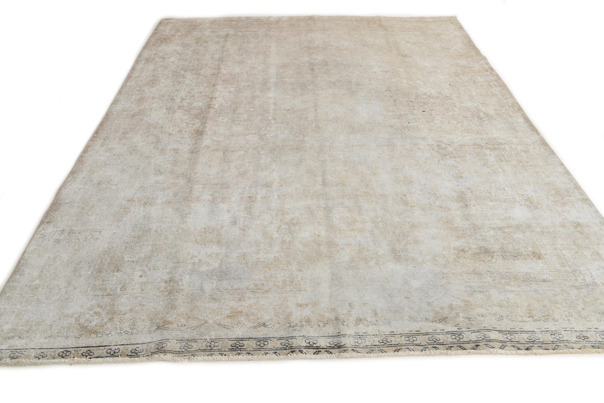 8' 2 x 10' 8 Hand Knotted Ultra Vintage Persian Wool Rug