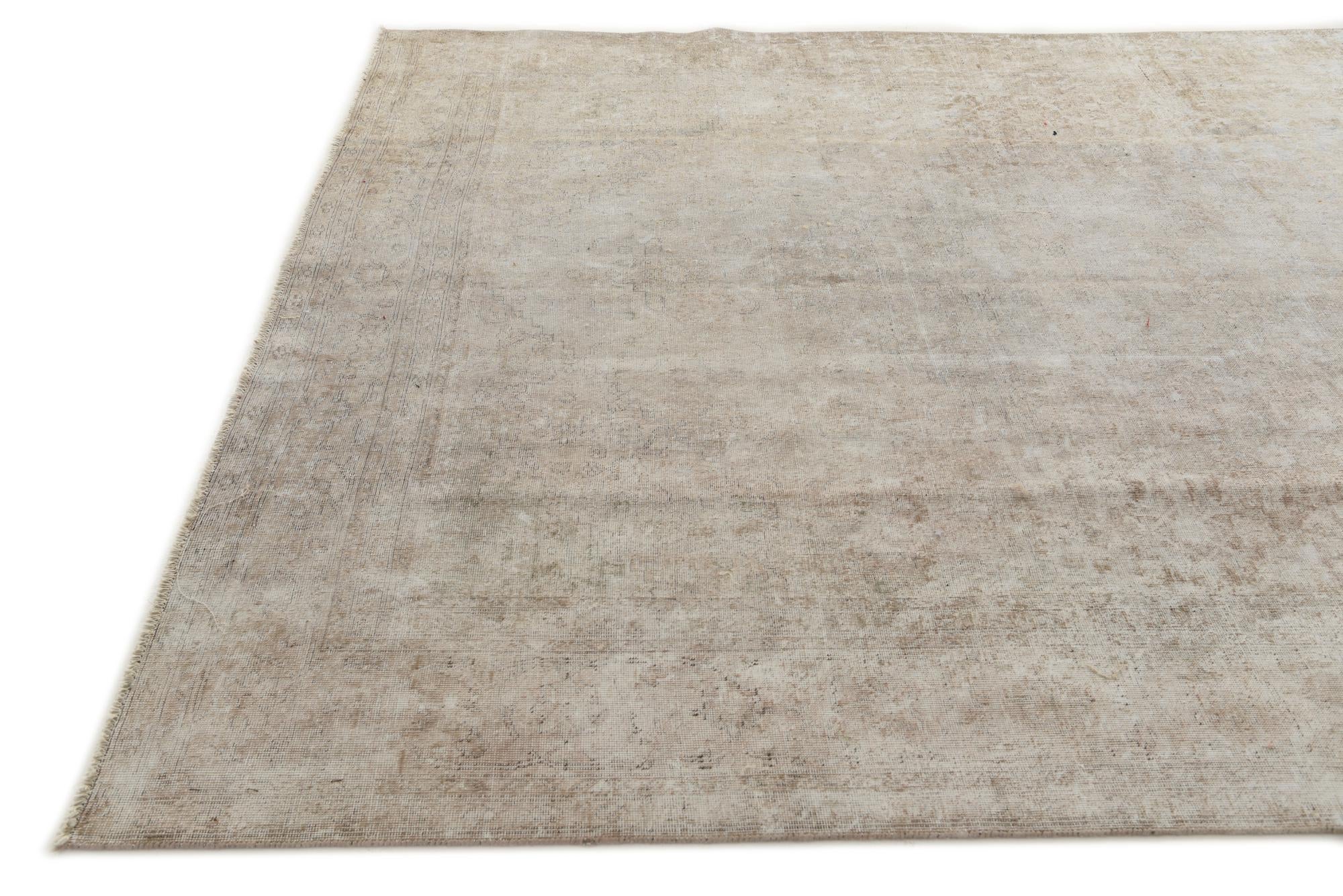 8' 2 x 10' 8 Hand Knotted Ultra Vintage Persian Wool Rug