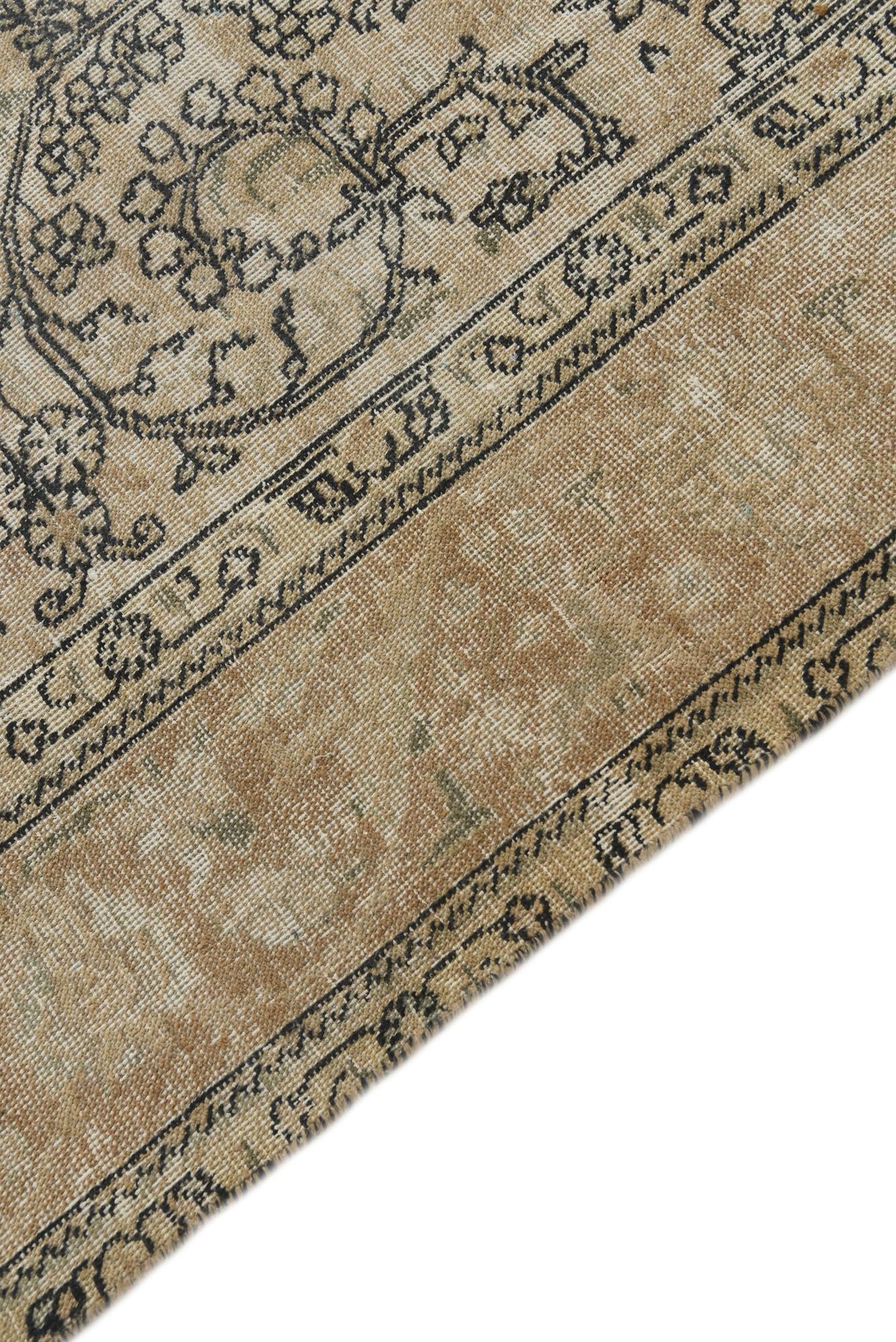 6' 2 x 9' 7 Hand Knotted Ultra Vintage Persian Wool Rug