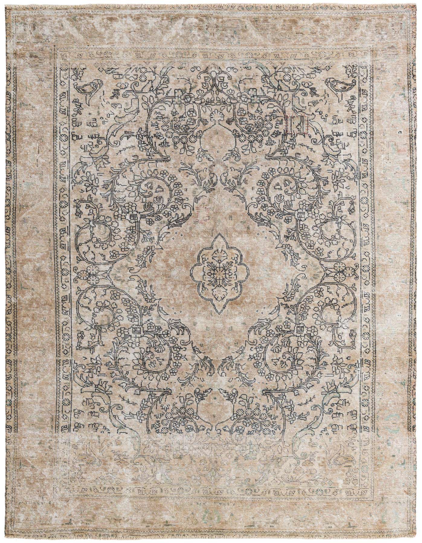 Primary image 6' 2 x 9' 7  Hand Knotted Ultra Vintage Persian Wool Rug
