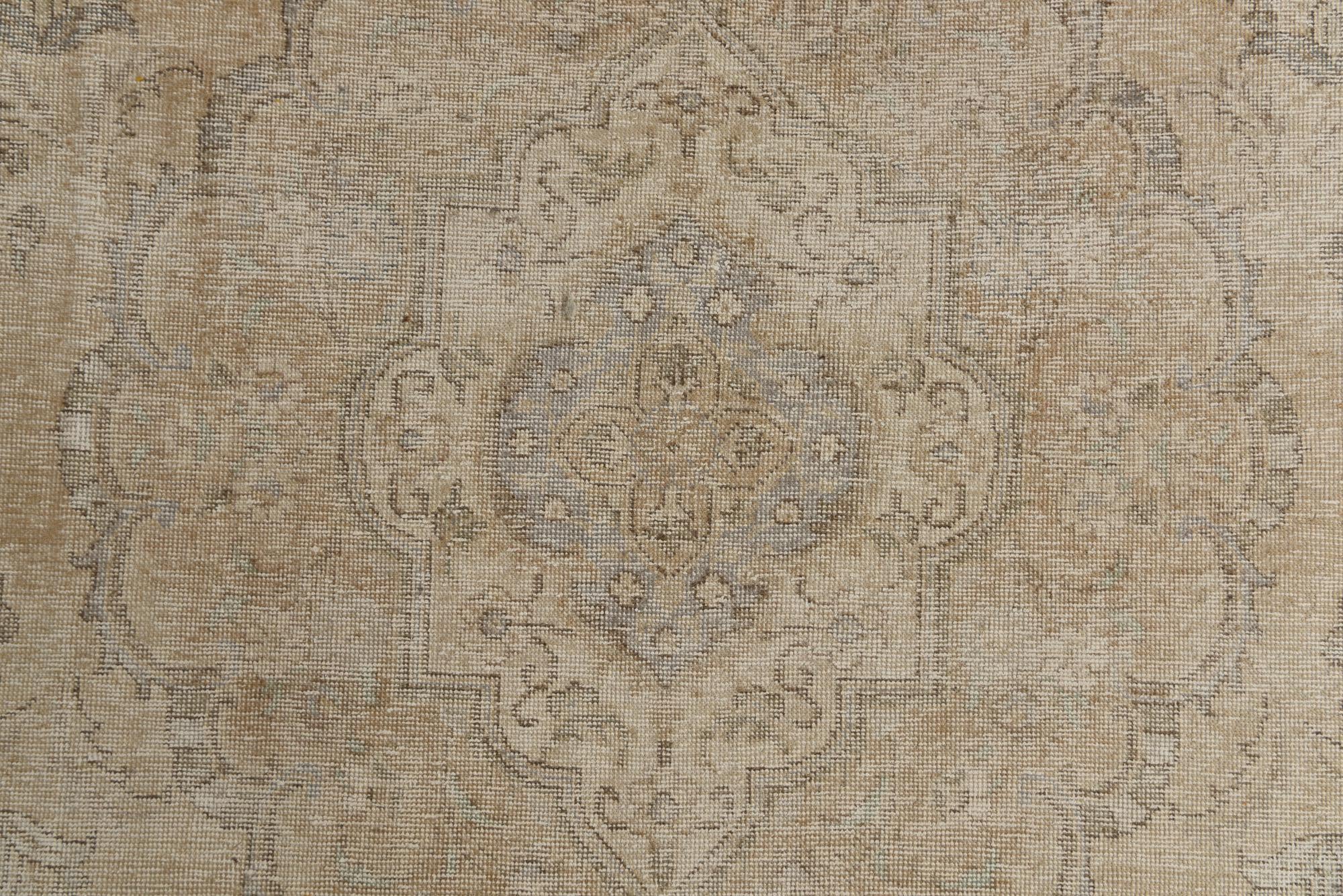 9' 8 x 12' 8 Hand Knotted Ultra Vintage Persian Wool Rug