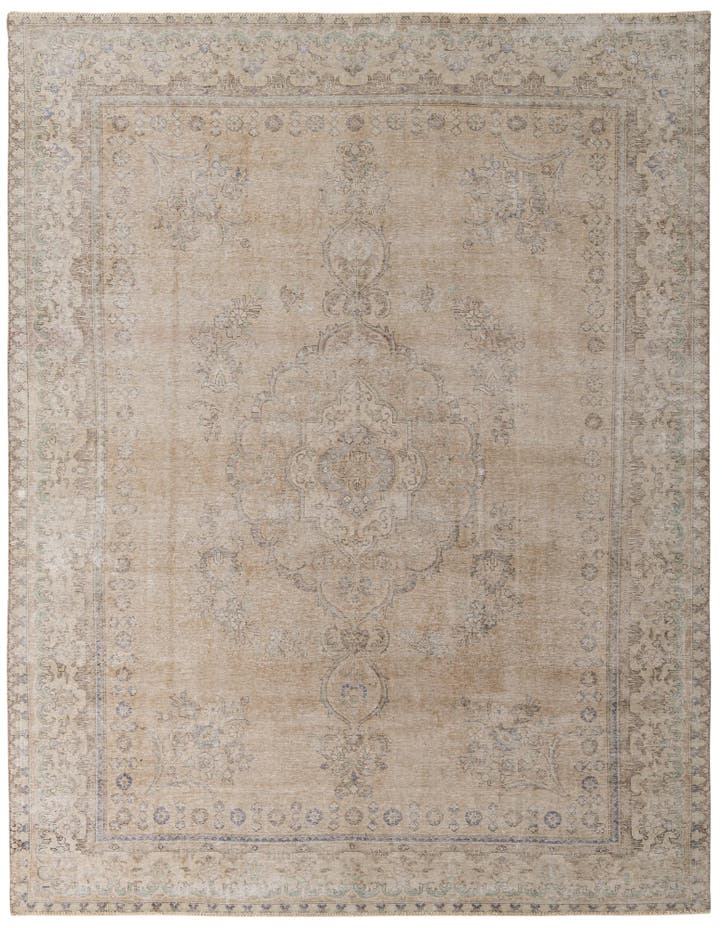  9' 8 x 12' 8  Hand Knotted Ultra Vintage Persian W...
