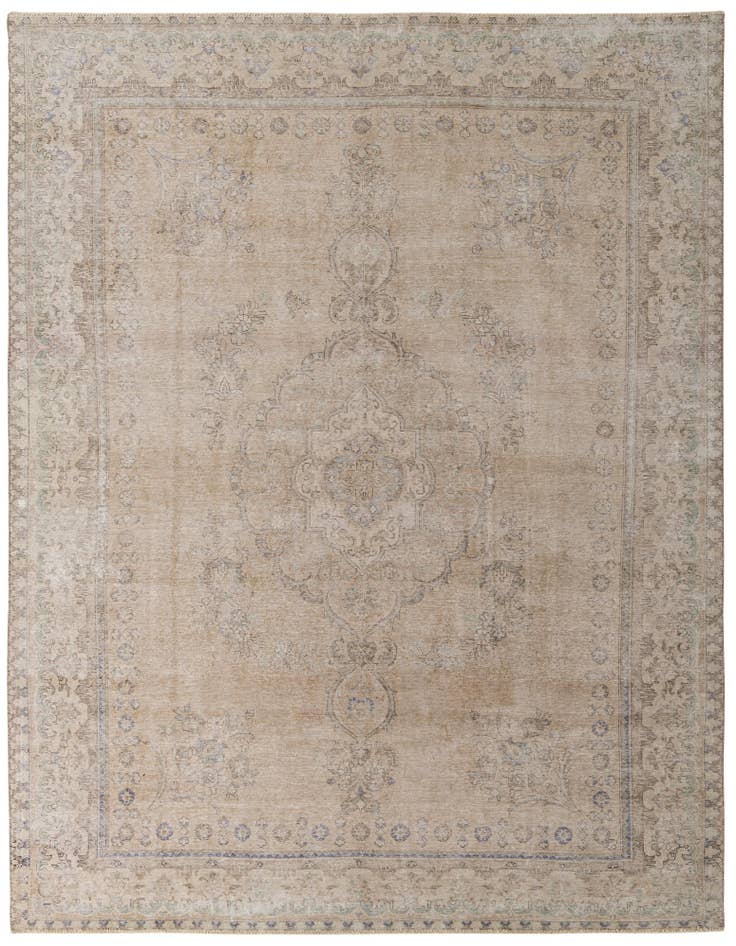 Detail image of 9' 8 x 12' 8 Hand Knotted Ultra Vintage Persian Wool Rug