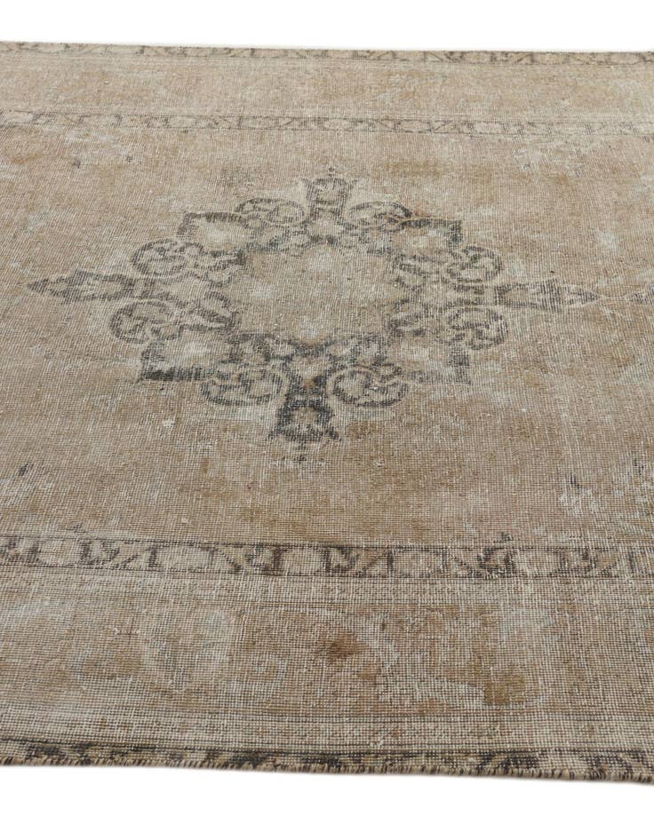 Detail image of 6' 6 x 9' 7  Hand Knotted Ultra Vintage Persian Wool Rug