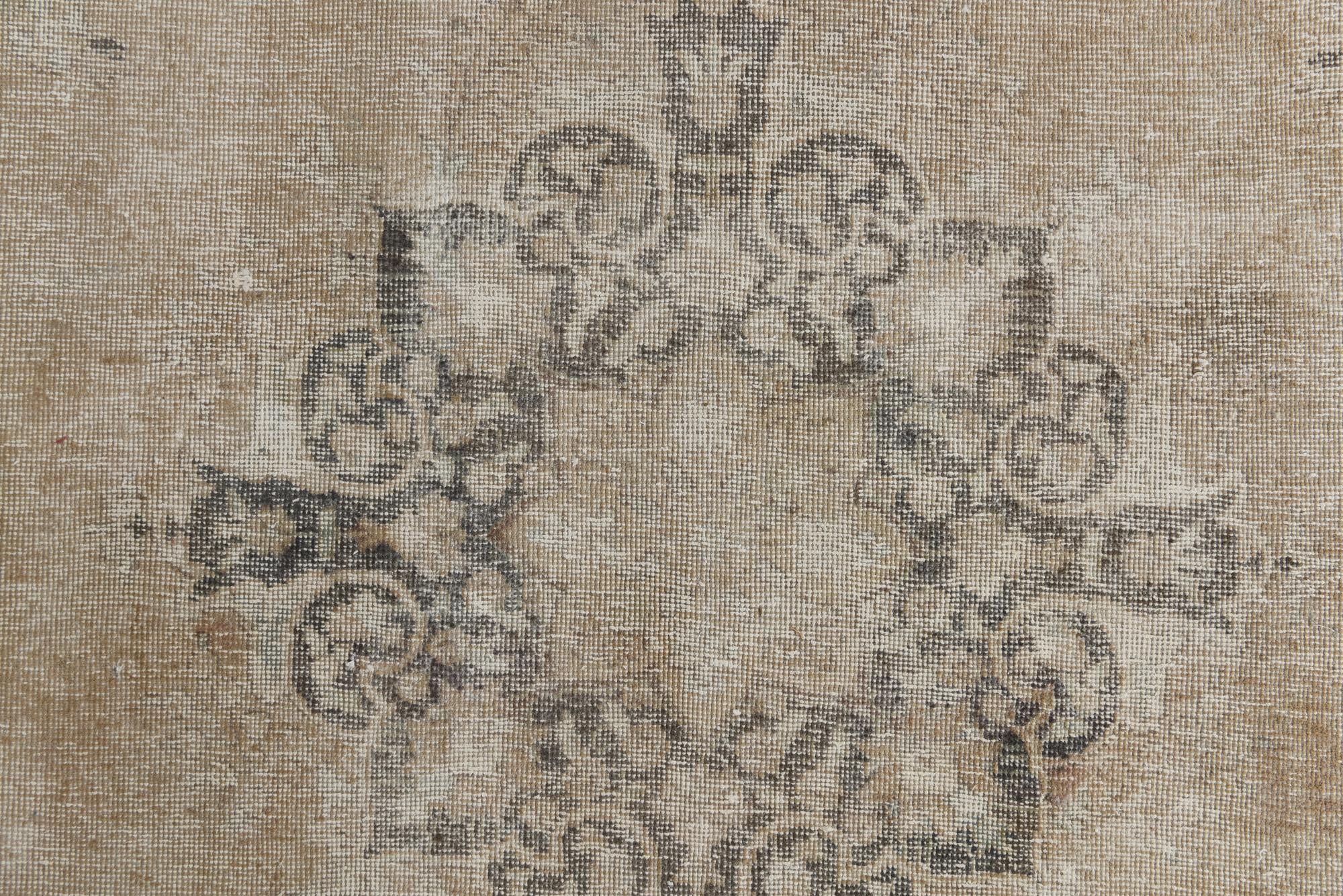 6' 6 x 9' 7 Hand Knotted Ultra Vintage Persian Wool Rug