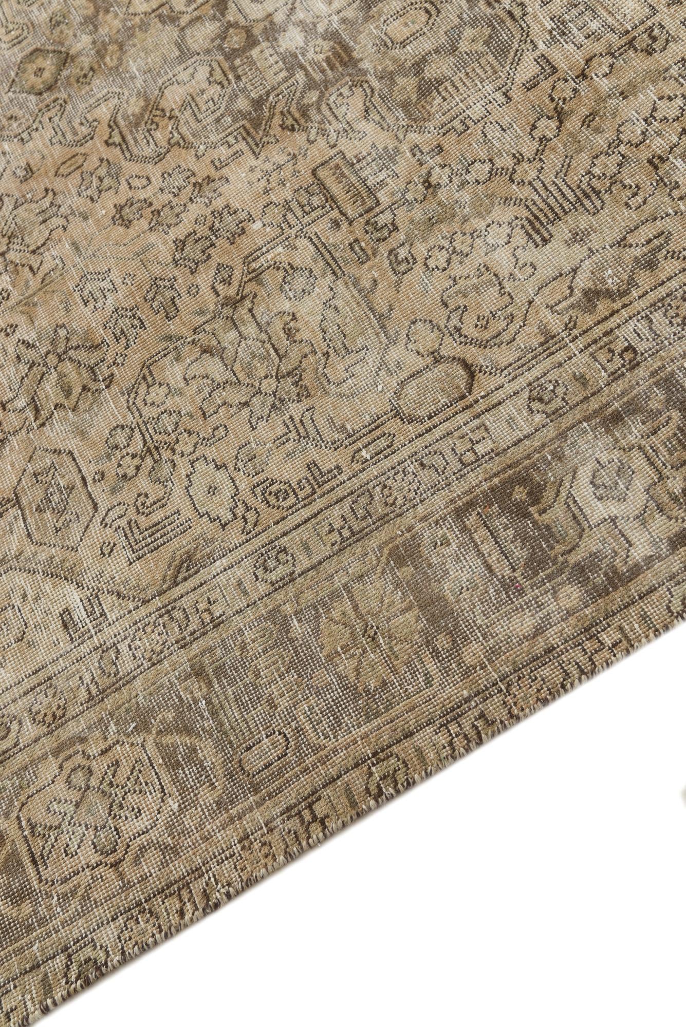 6' 6 x 9' 5 Hand Knotted Ultra Vintage Persian Wool Rug