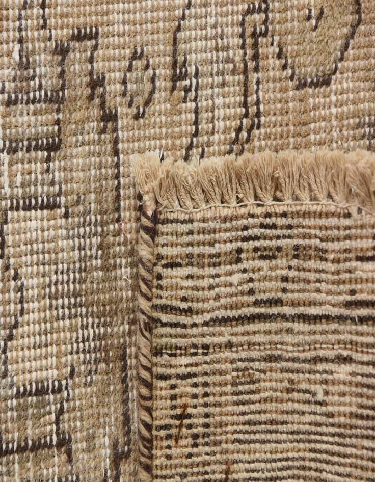 Detail image of 6' 6 x 9' 5  Hand Knotted Ultra Vintage Persian Wool Rug