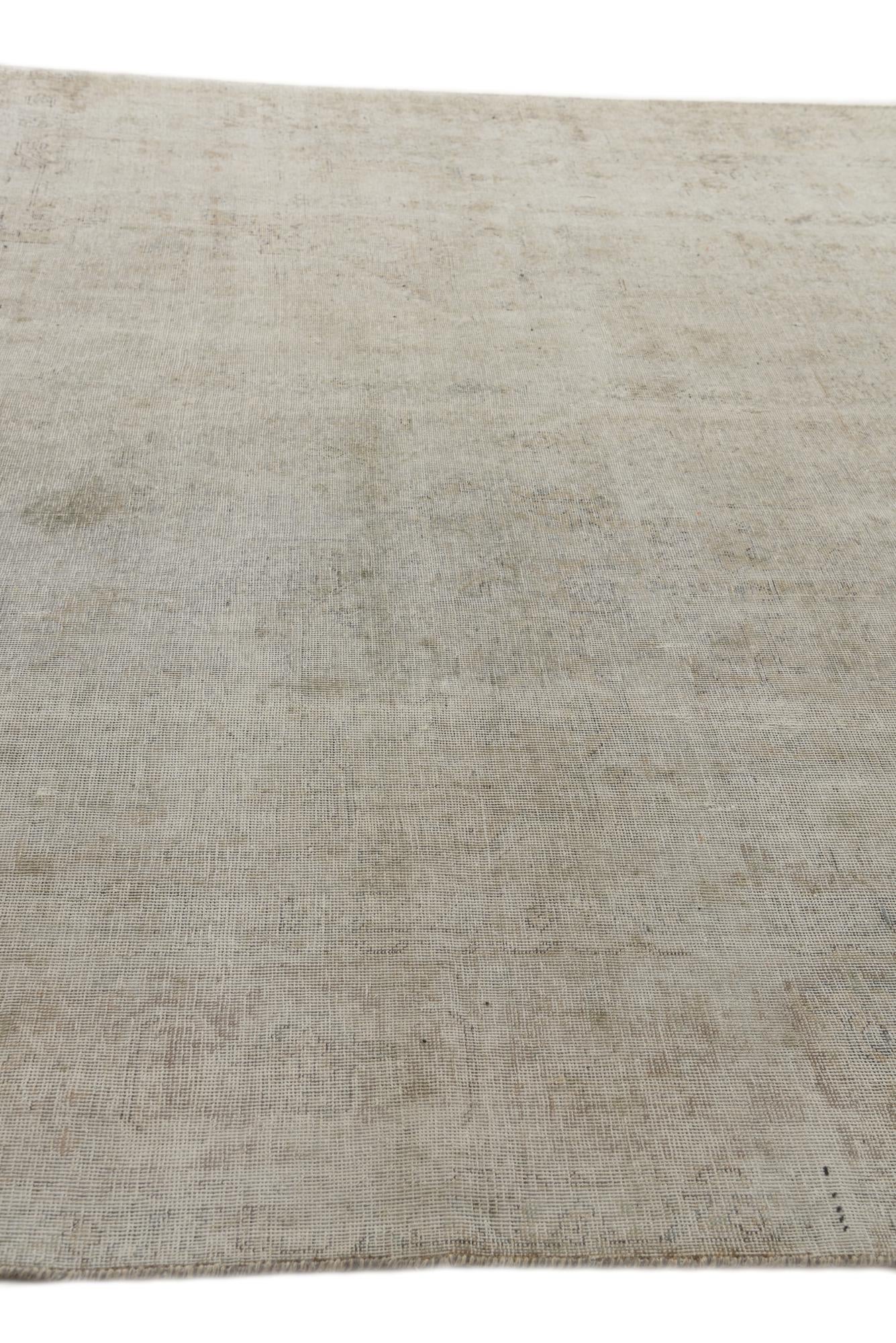 9' 3 x 12' 1 Hand Knotted Ultra Vintage Persian Wool Rug