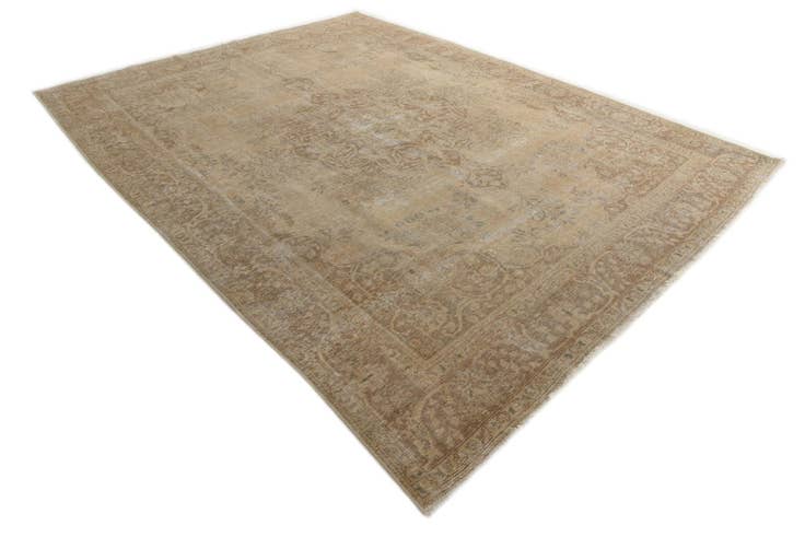 Detail image of 9' 6 x 12' 3 Hand Knotted Ultra Vintage Persian Wool Rug