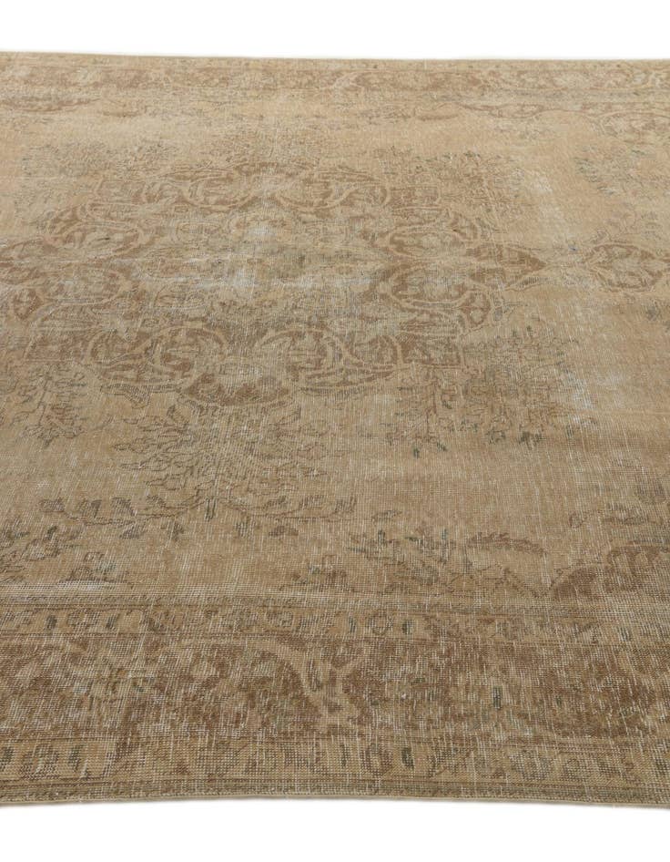 Detail image of 9' 6 x 12' 3  Hand Knotted Ultra Vintage Persian Wool Rug