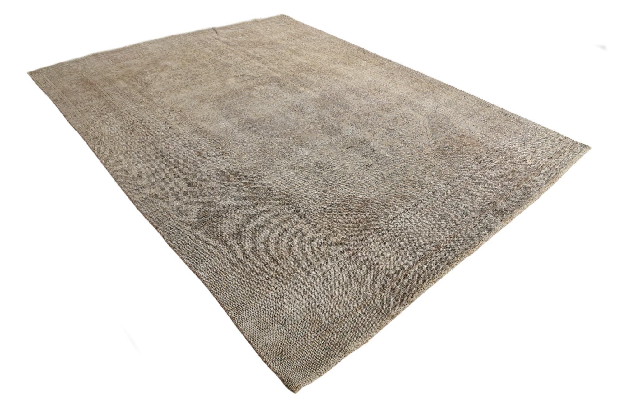 9' 6 x 12' 6 Hand Knotted Ultra Vintage Persian Wool Rug